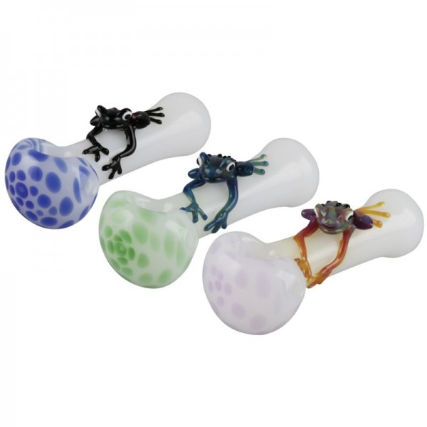 Frog Hand Pipe - 4" / Assorted Colors