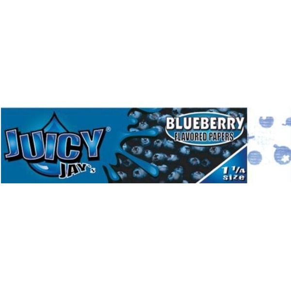 Juicy Jay's 1 1/4 Rolling Papers--Blueberry  24pk