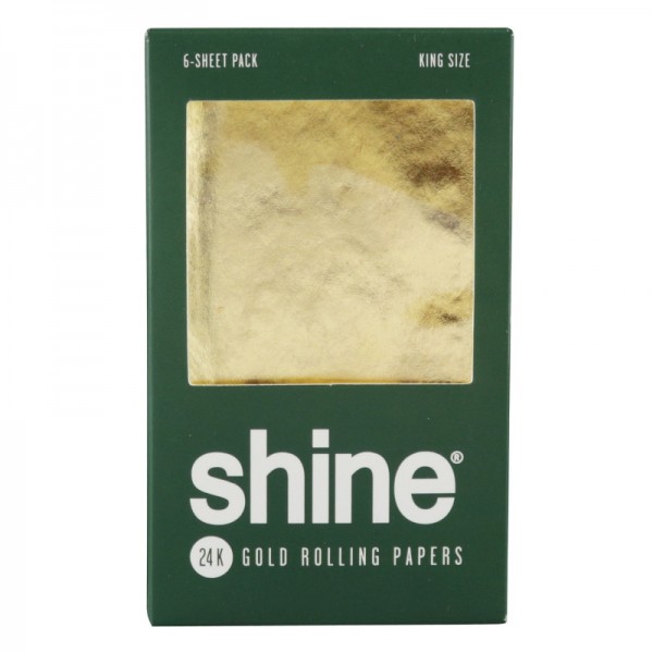 Shine 24K Gold Rolling Papers - 6pk / Kingsize