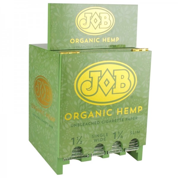 96PC DISPLAY - JOB Organic Hemp Rolling Papers