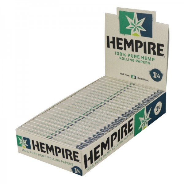 Hempire Hemp Rolling Papers - 1 1/4" - 24pc D...