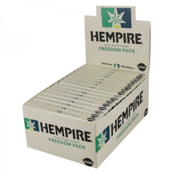 Hempire Freedom Rolling Papers w/ Tips -Kingsize - 32pc