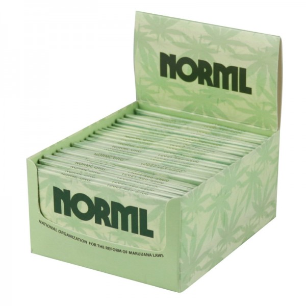 NORML Hemp Curved Rolling Papers - 1 1/4" - 24pc
