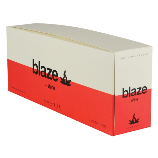 Shine Blaze Rolling Papers - Kingsize | 50pc Displ...