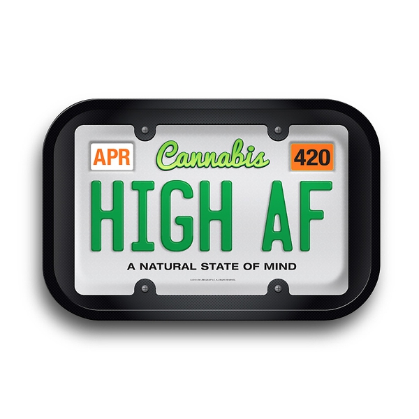Cannabis License Plate Rolling Tray - 11.25"x...
