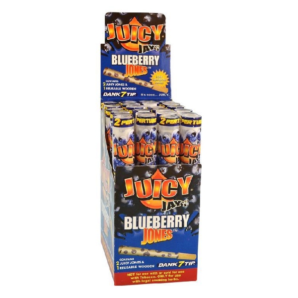  Juicy Jays Pre-Rolled Cones - Blueberry  24PC DIS...