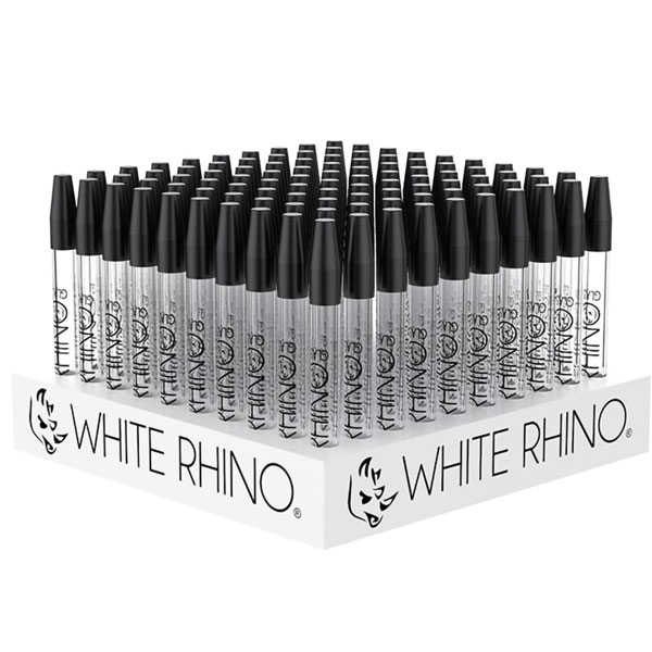 White Rhino Dab Straw w/ Silicone Cap - 5"